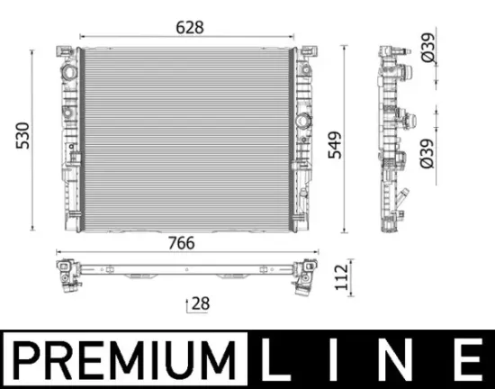 Kühler, Motorkühlung MAHLE CR 2771 000P Bild Kühler, Motorkühlung MAHLE CR 2771 000P