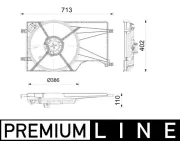 Lüfter, Motorkühlung MAHLE CFF 678 000P