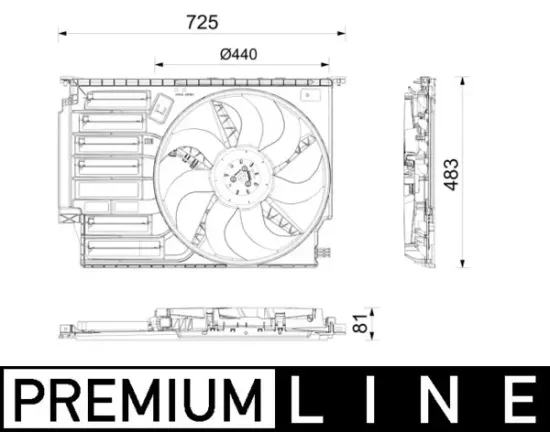 Lüfter, Motorkühlung MAHLE CFF 671 000P Bild Lüfter, Motorkühlung MAHLE CFF 671 000P