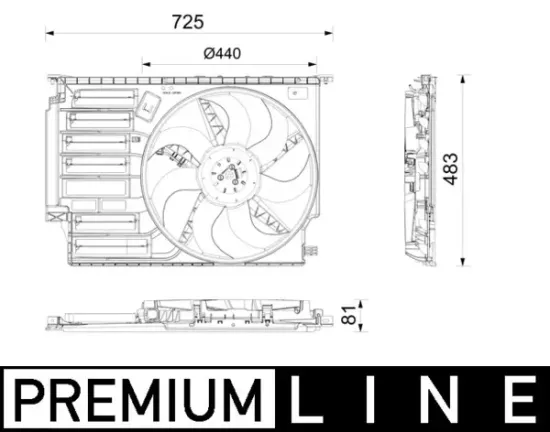 Lüfter, Motorkühlung MAHLE CFF 669 000P Bild Lüfter, Motorkühlung MAHLE CFF 669 000P