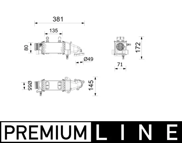 Ladeluftkühler MAHLE CI 739 000P