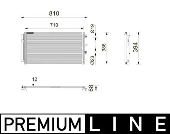Kondensator, Klimaanlage MAHLE AC 1208 000P Bild Kondensator, Klimaanlage MAHLE AC 1208 000P