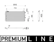 Kondensator, Klimaanlage MAHLE AC 1210 000P