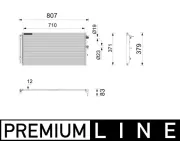 Kondensator, Klimaanlage MAHLE AC 1211 000P