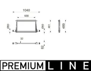 Ladeluftkühler MAHLE CI 743 000P