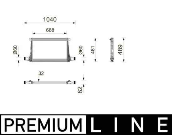 Ladeluftkühler MAHLE CI 743 000P Bild Ladeluftkühler MAHLE CI 743 000P