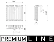 Verdampfer, Klimaanlage MAHLE AE 270 000P