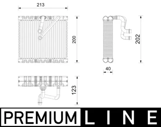 Verdampfer, Klimaanlage MAHLE AE 270 000P Bild Verdampfer, Klimaanlage MAHLE AE 270 000P