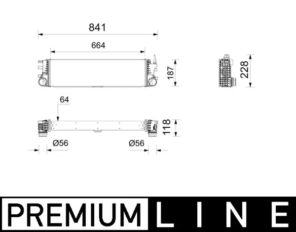 Ladeluftkühler MAHLE CI 742 000P