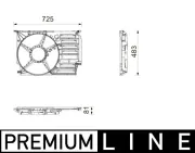 Lüfterhaube MAHLE CFS 31 000P