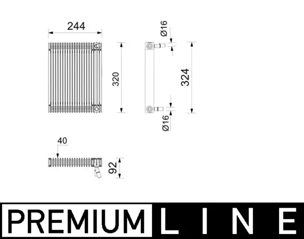 Ölkühler, Motoröl MAHLE CLC 439 000P