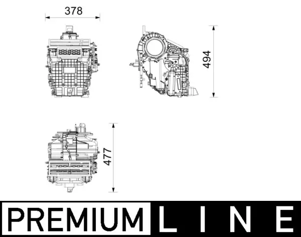 Verdampfer, Klimaanlage MAHLE AE 263 000P
