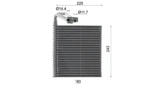 Verdampfer, Klimaanlage MAHLE AE 219 000S Bild Verdampfer, Klimaanlage MAHLE AE 219 000S