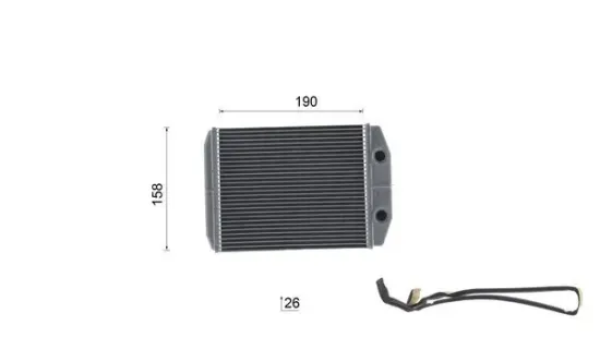 Wärmetauscher, Innenraumheizung MAHLE AH 317 000S Bild Wärmetauscher, Innenraumheizung MAHLE AH 317 000S