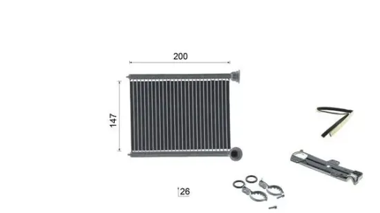 Wärmetauscher, Innenraumheizung MAHLE AH 325 000S Bild Wärmetauscher, Innenraumheizung MAHLE AH 325 000S