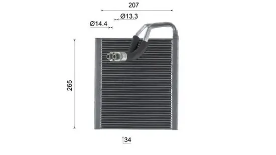 Verdampfer, Klimaanlage MAHLE AE 221 000S Bild Verdampfer, Klimaanlage MAHLE AE 221 000S