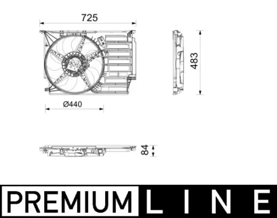 Lüfter, Motorkühlung MAHLE CFF 677 000P Bild Lüfter, Motorkühlung MAHLE CFF 677 000P