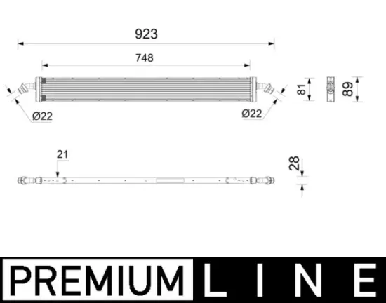 Kühler, Motorkühlung MAHLE CR 2807 000P Bild Kühler, Motorkühlung MAHLE CR 2807 000P