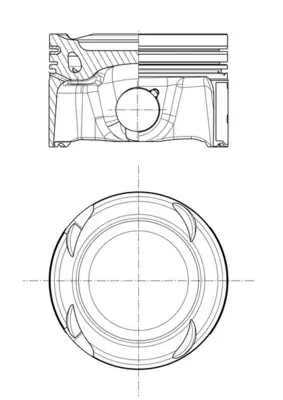 Kolben MAHLE 001 PI 00214 000