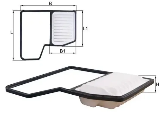 Luftfilter MAHLE LX 5859 Bild Luftfilter MAHLE LX 5859