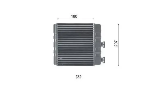 Wärmetauscher, Innenraumheizung MAHLE AH 76 000S Bild Wärmetauscher, Innenraumheizung MAHLE AH 76 000S