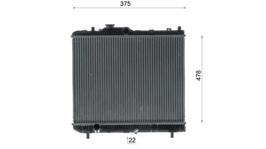 Kühler, Motorkühlung MAHLE CR 2687 000S Bild Kühler, Motorkühlung MAHLE CR 2687 000S