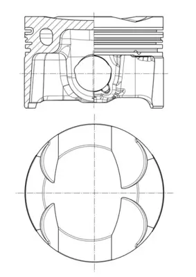 Kolben MAHLE 028 PI 00186 000