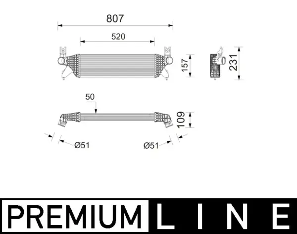 Ladeluftkühler MAHLE CI 748 000P