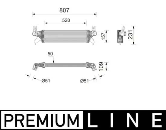 Ladeluftkühler MAHLE CI 748 000P Bild Ladeluftkühler MAHLE CI 748 000P