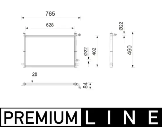 Kühler, Motorkühlung MAHLE CIR 45 000P Bild Kühler, Motorkühlung MAHLE CIR 45 000P