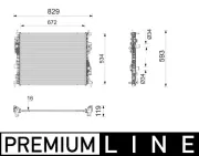 Kühler, Motorkühlung MAHLE CR 2824 000P