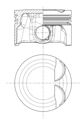 Kolben MAHLE 028 PI 00157 000
