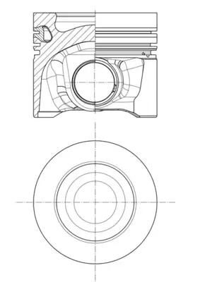 Kolben MAHLE 028 PI 00129 002