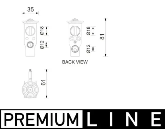 Expansionsventil, Klimaanlage MAHLE AVE 211 000P Bild Expansionsventil, Klimaanlage MAHLE AVE 211 000P