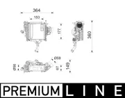 Ladeluftkühler MAHLE CI 750 000P