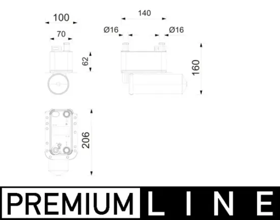 Kondensator, Klimaanlage MAHLE AC 1215 000P Bild Kondensator, Klimaanlage MAHLE AC 1215 000P
