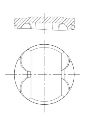 Kolben MAHLE 082 PI 00100 002