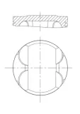 Kolben MAHLE 082 PI 00100 002