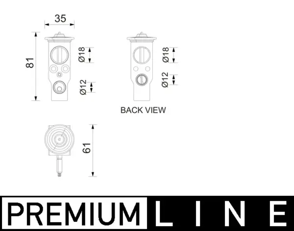 Expansionsventil, Klimaanlage MAHLE AVE 210 000P