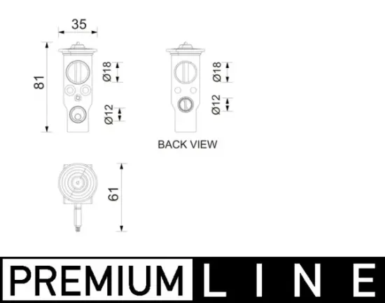 Expansionsventil, Klimaanlage MAHLE AVE 210 000P Bild Expansionsventil, Klimaanlage MAHLE AVE 210 000P
