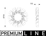 Lüfterrad, Motorkühlung MAHLE CFW 99 000P