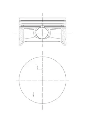 Kolben MAHLE 081 PI 00122 002