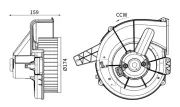 Innenraumgebläse 12 V MAHLE AB 18 000S