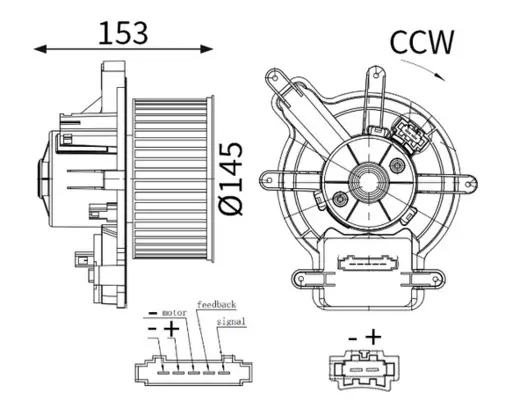 Innenraumgebläse 12 V MAHLE AB 137 000S
