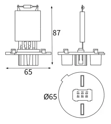 Widerstand, Innenraumgebläse MAHLE ABR 57 000S Bild Widerstand, Innenraumgebläse MAHLE ABR 57 000S