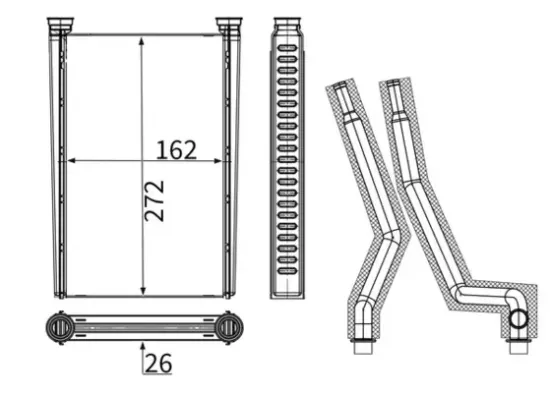 Ladeluftkühler MAHLE CI 736 000P Bild Ladeluftkühler MAHLE CI 736 000P
