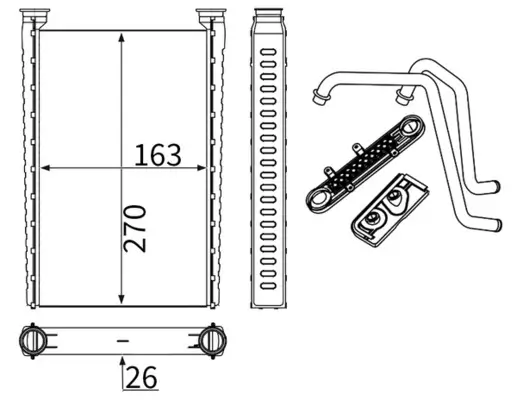 Ladeluftkühler MAHLE CI 736 000P Bild Ladeluftkühler MAHLE CI 736 000P