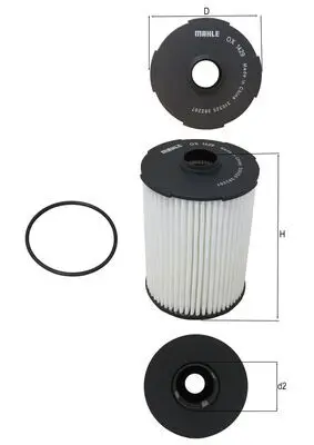 Ölfilter MAHLE OX 1429D