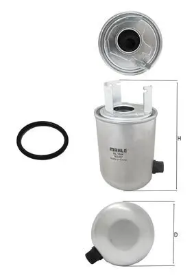 Kraftstofffilter MAHLE KL 1244D Bild Kraftstofffilter MAHLE KL 1244D