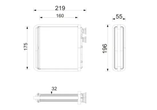 Wärmetauscher, Innenraumheizung MAHLE AH 386 000P Bild Wärmetauscher, Innenraumheizung MAHLE AH 386 000P